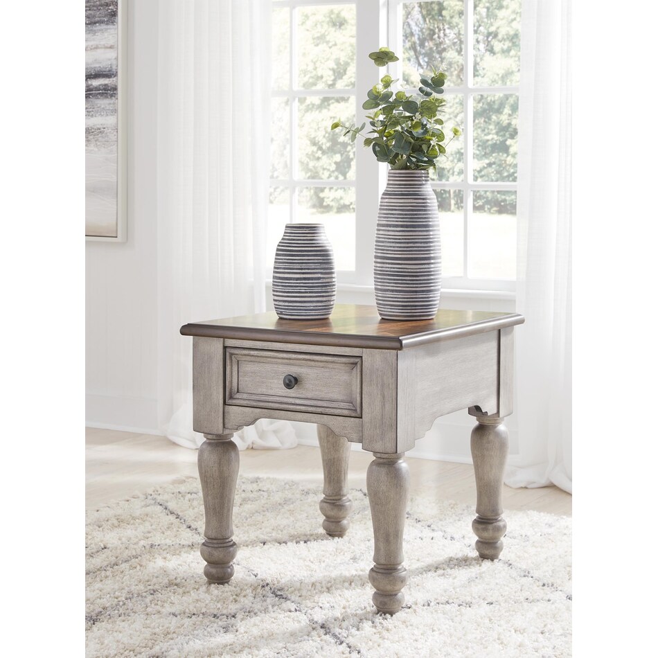 lodenbay antique grey end table   
