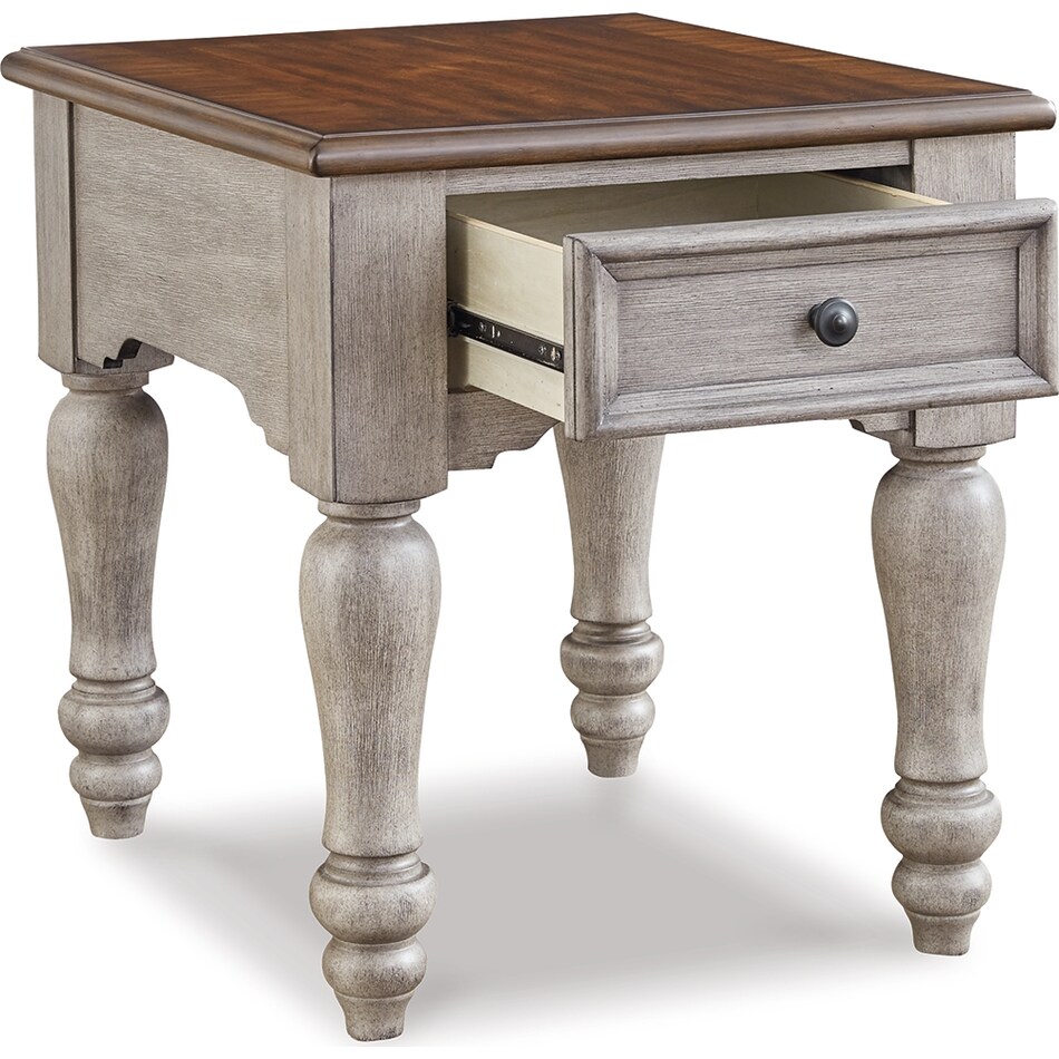 lodenbay antique grey end table   