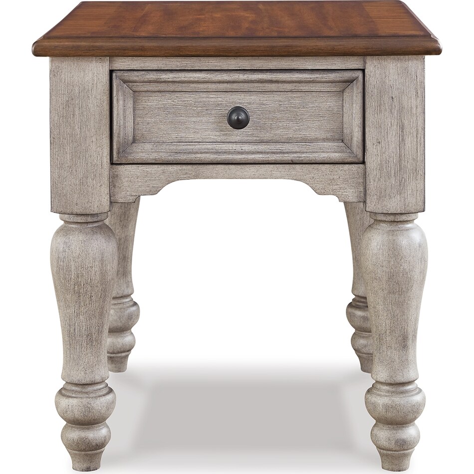 lodenbay antique grey end table   