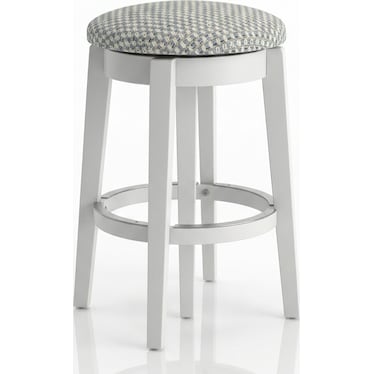 LOIRE UPHOLSTERED SWIVEL STOOL