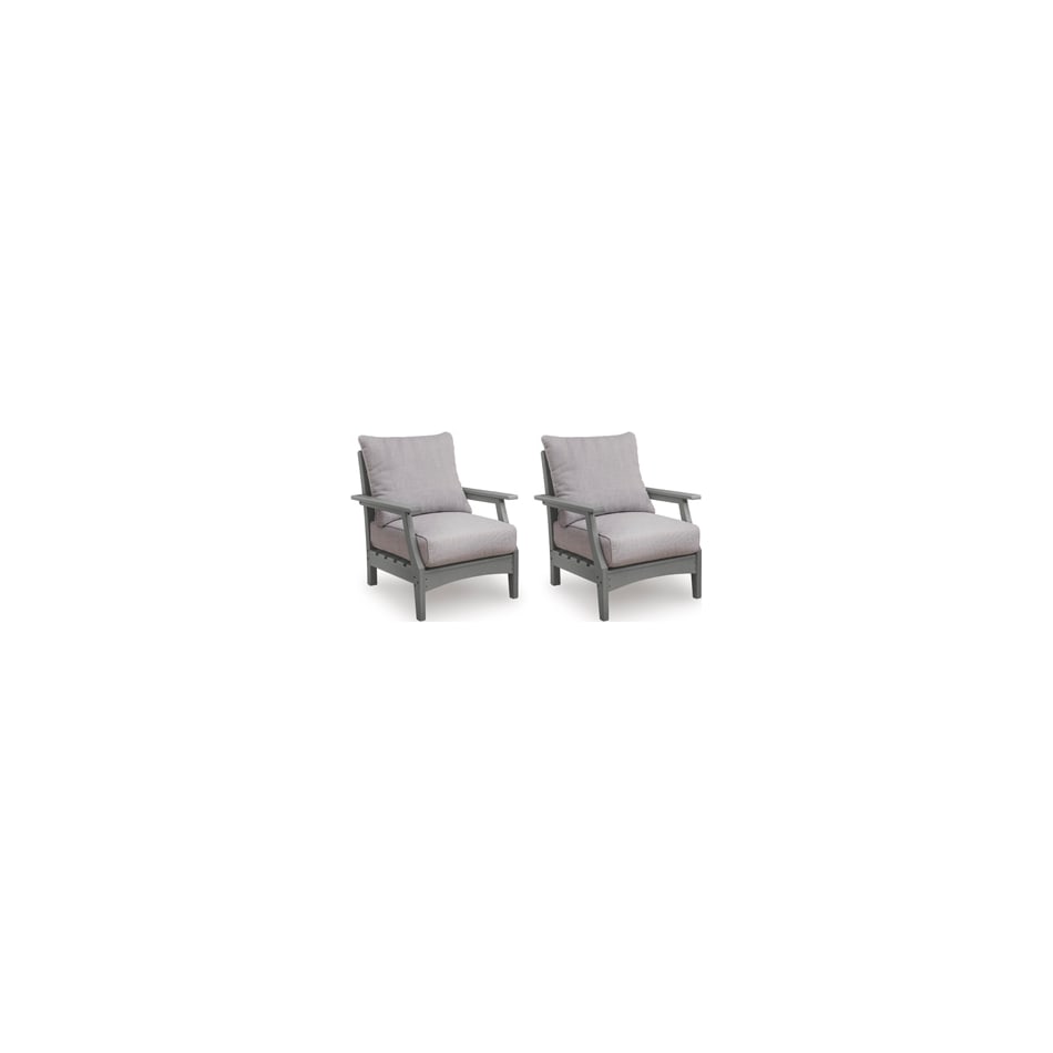 lone view bay gray chair   