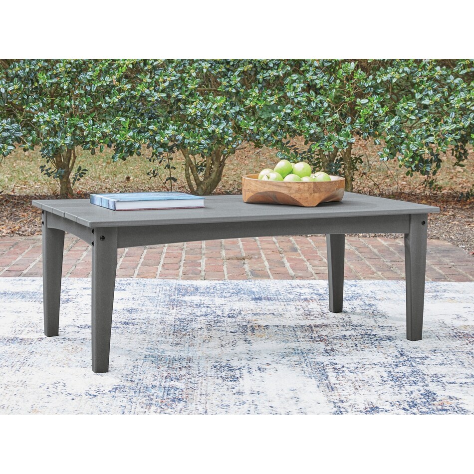 lone view bay gray cocktail table   