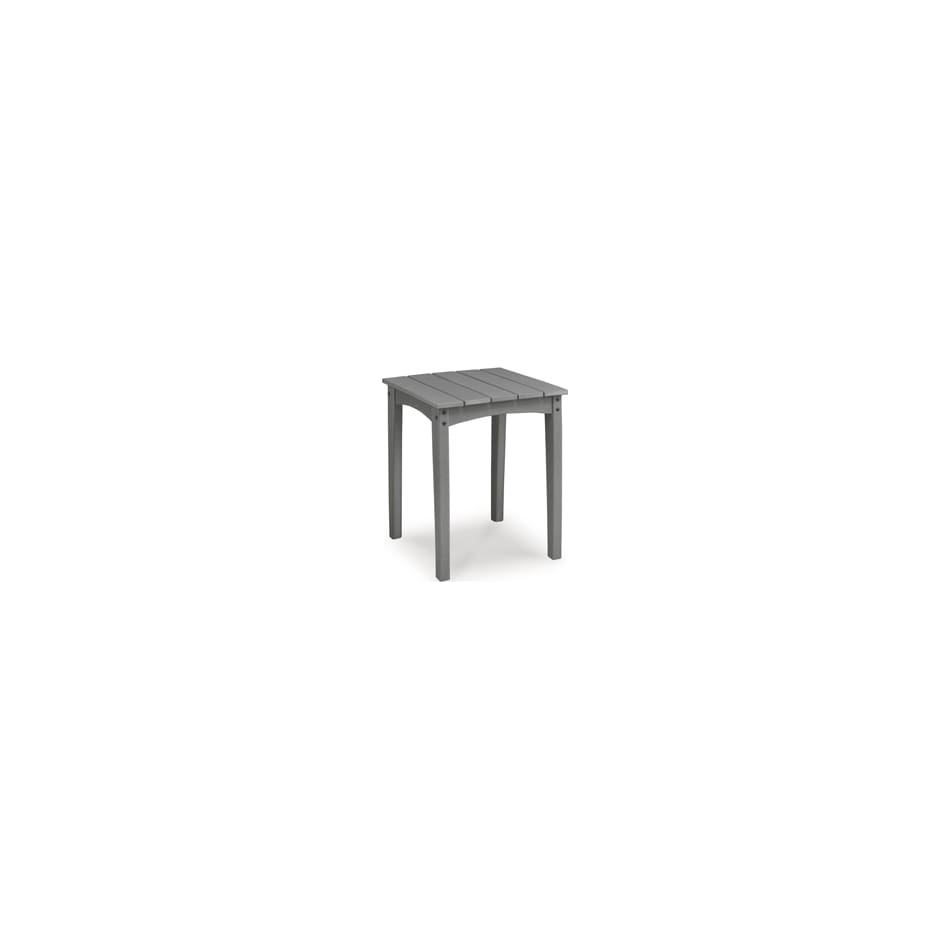 lone view bay gray end table   