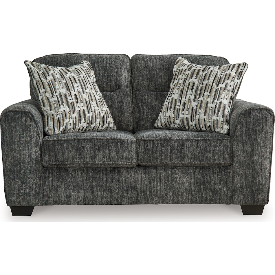 lonoke gunmetal loveseat   