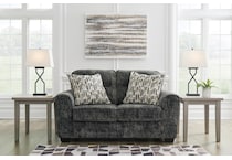 lonoke gunmetal loveseat   