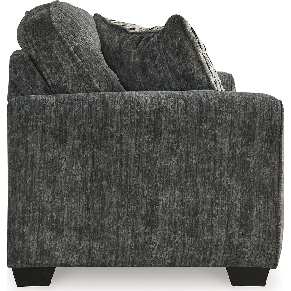 lonoke gunmetal loveseat   