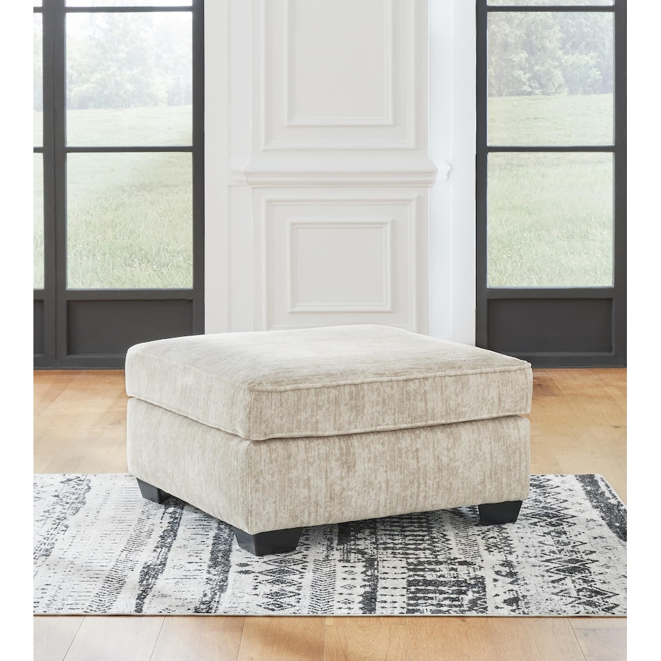 lonoke parchment cocktail ottoman   