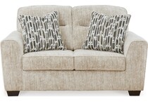 lonoke parchment loveseat   