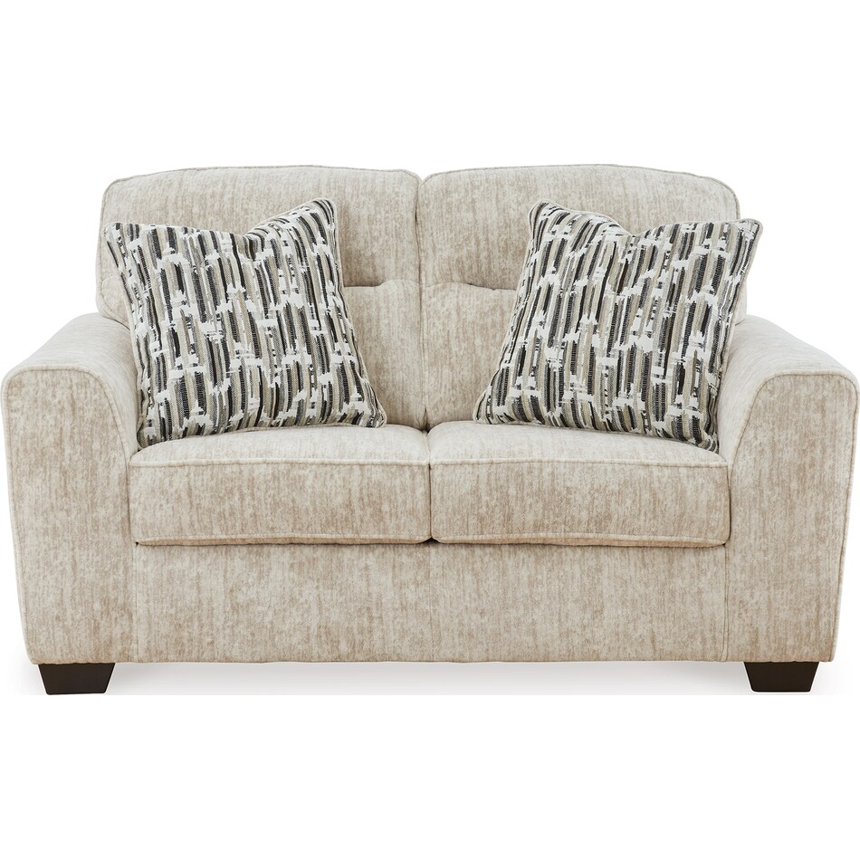 lonoke parchment loveseat   