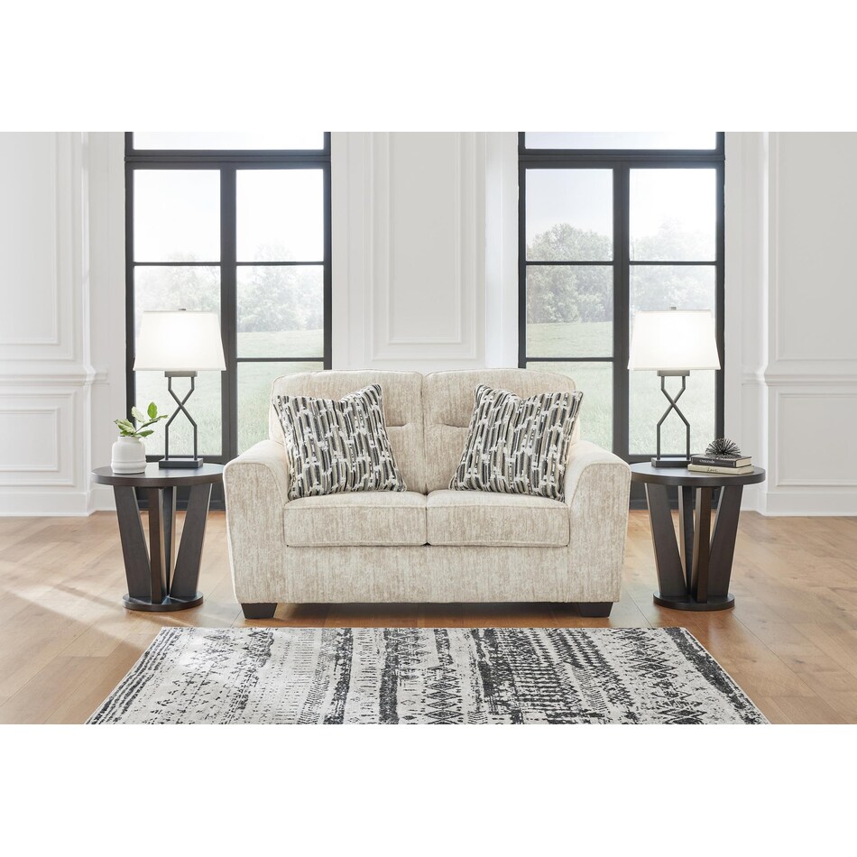 lonoke parchment loveseat   