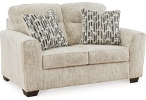 lonoke parchment loveseat   