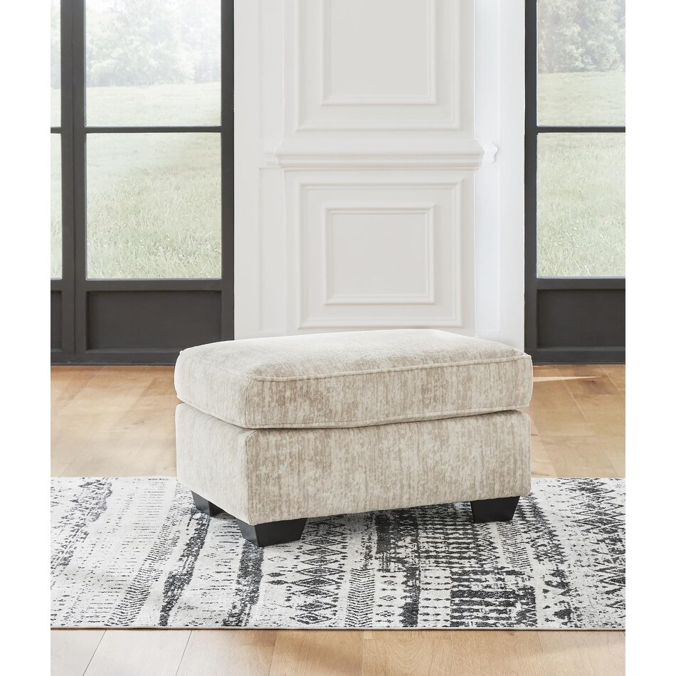 lonoke parchment ottoman   