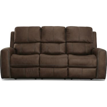 LORAIN II LEATHER POWER RECLINING SOFA BY FLEXSTEEL