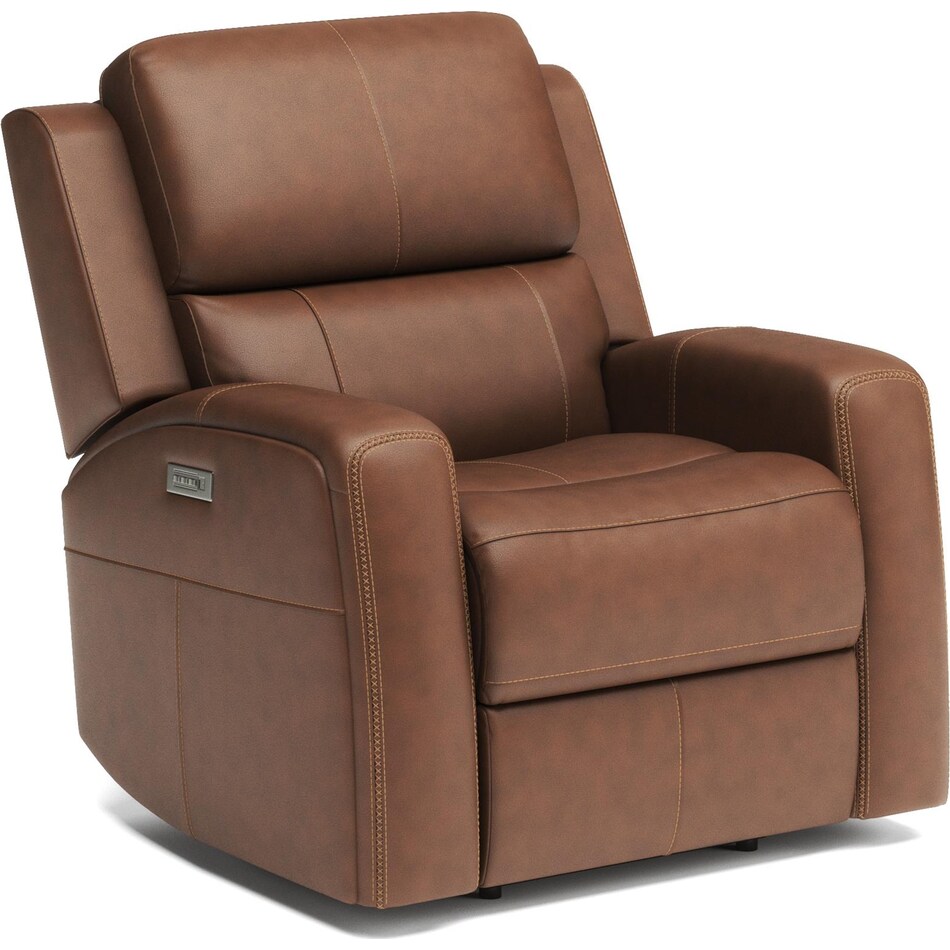 lorain motion sofa group brown power leather recliner   