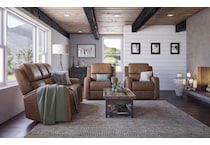 lorain motion sofa group brown power leather recliner   