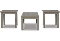 loratti gray  pack tables   