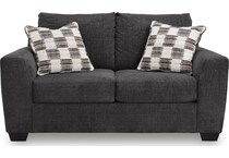 loreo ebony loveseat   