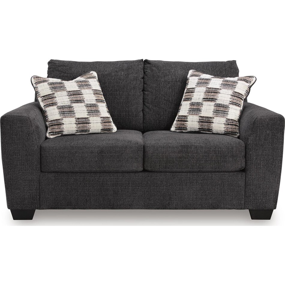 loreo ebony loveseat   