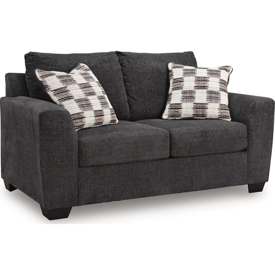 loreo ebony loveseat   
