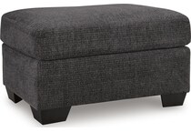 loreo ebony ottoman   