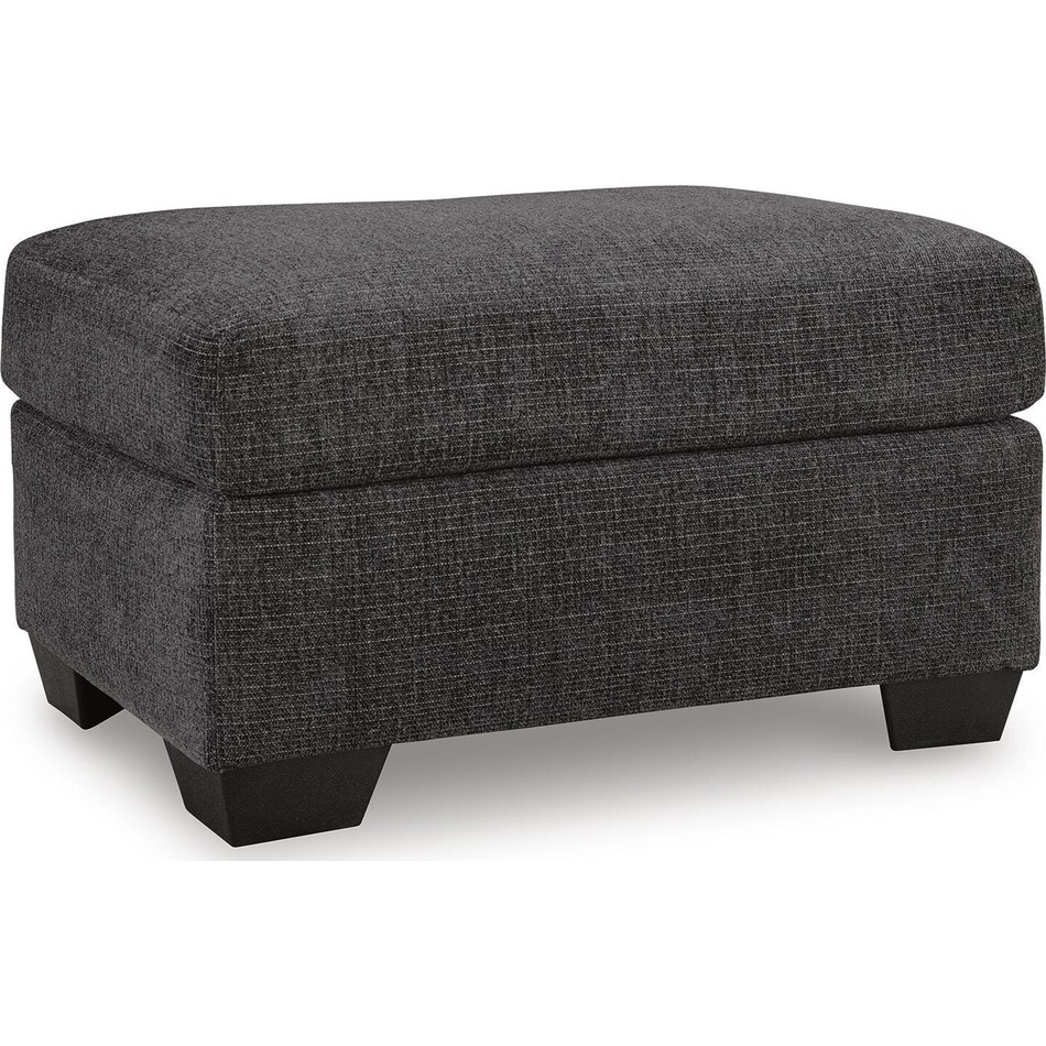 loreo ebony ottoman   