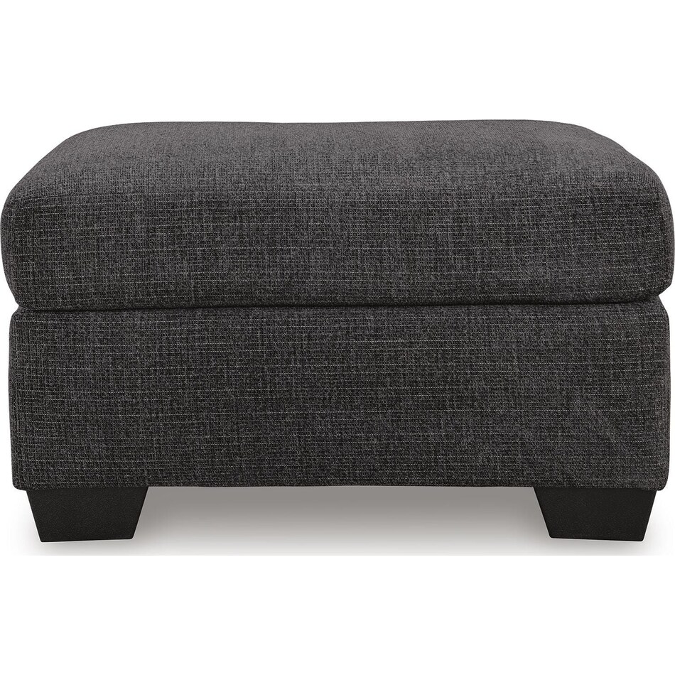 loreo ebony ottoman   