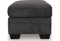 loreo ebony ottoman   