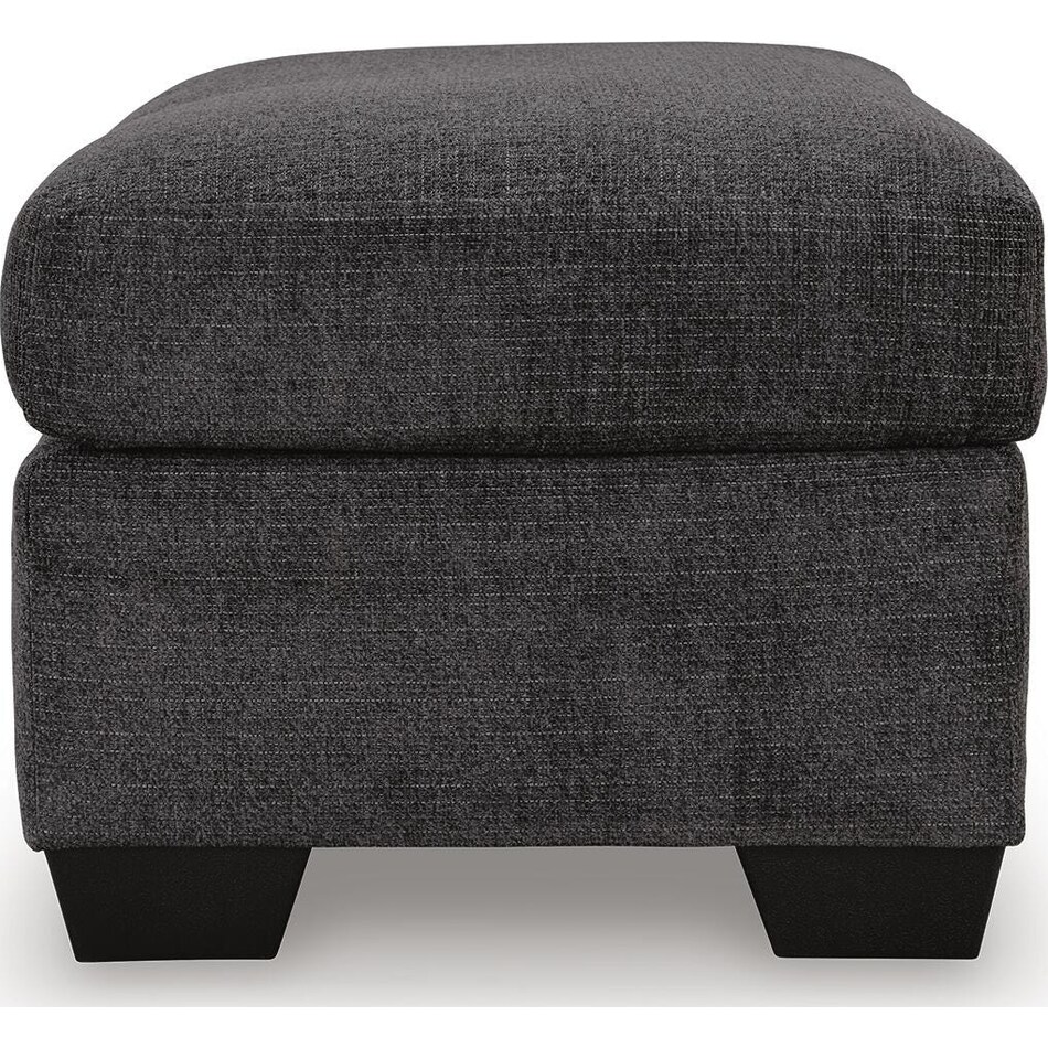 loreo ebony ottoman   