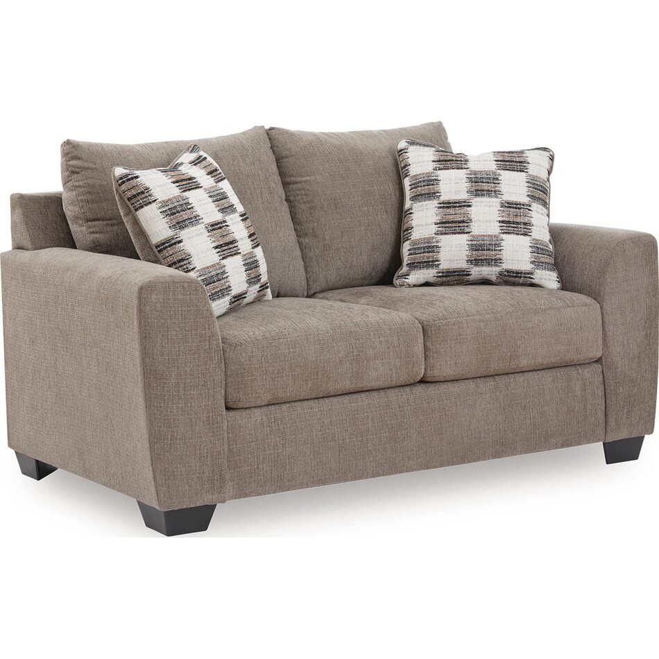 loreo truffle loveseat   
