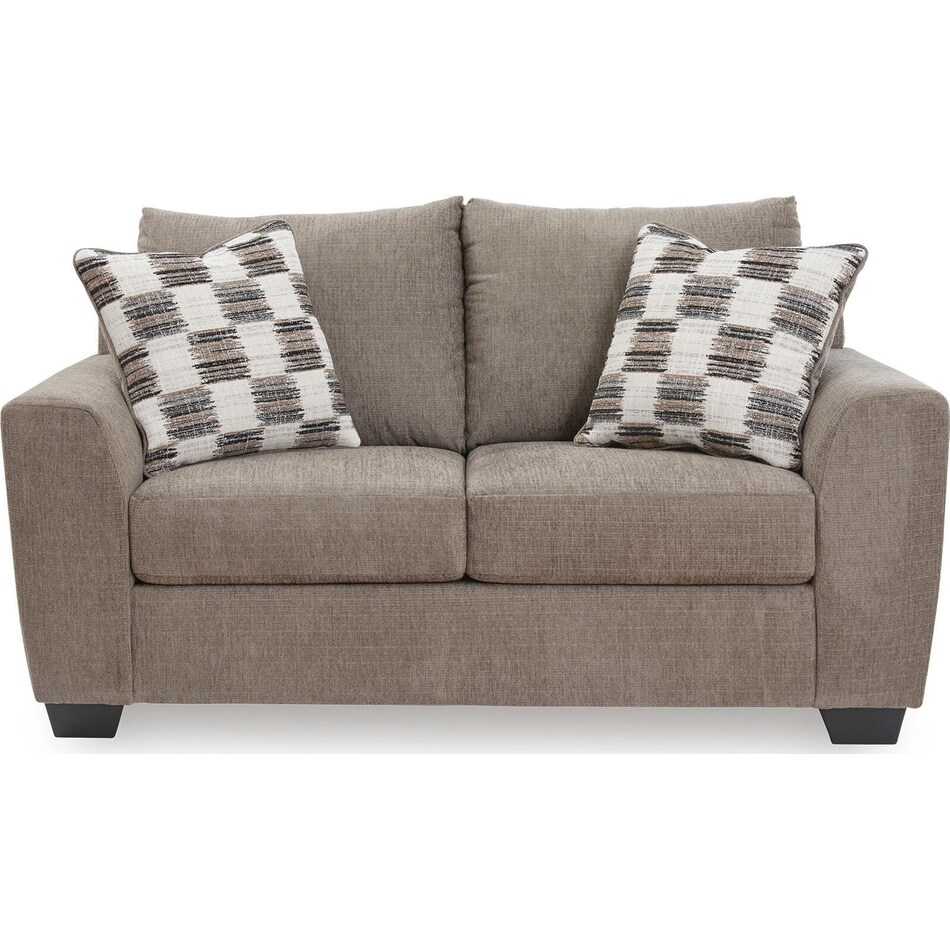 loreo truffle loveseat   