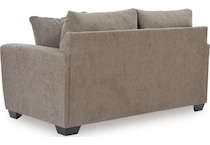 loreo truffle loveseat   
