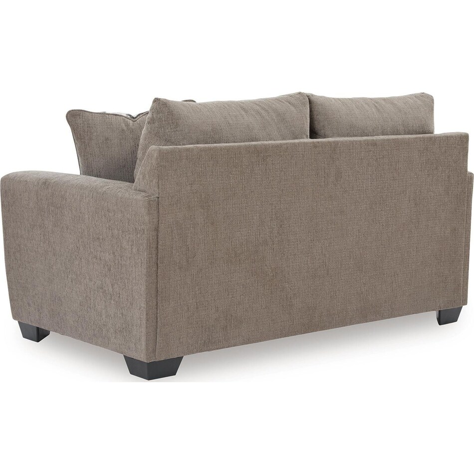 loreo truffle loveseat   