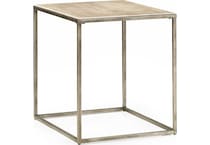 loretto beige end table   
