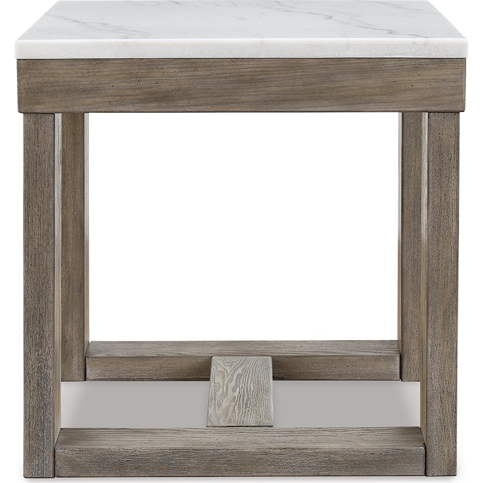 loyaska brown ivory end table   