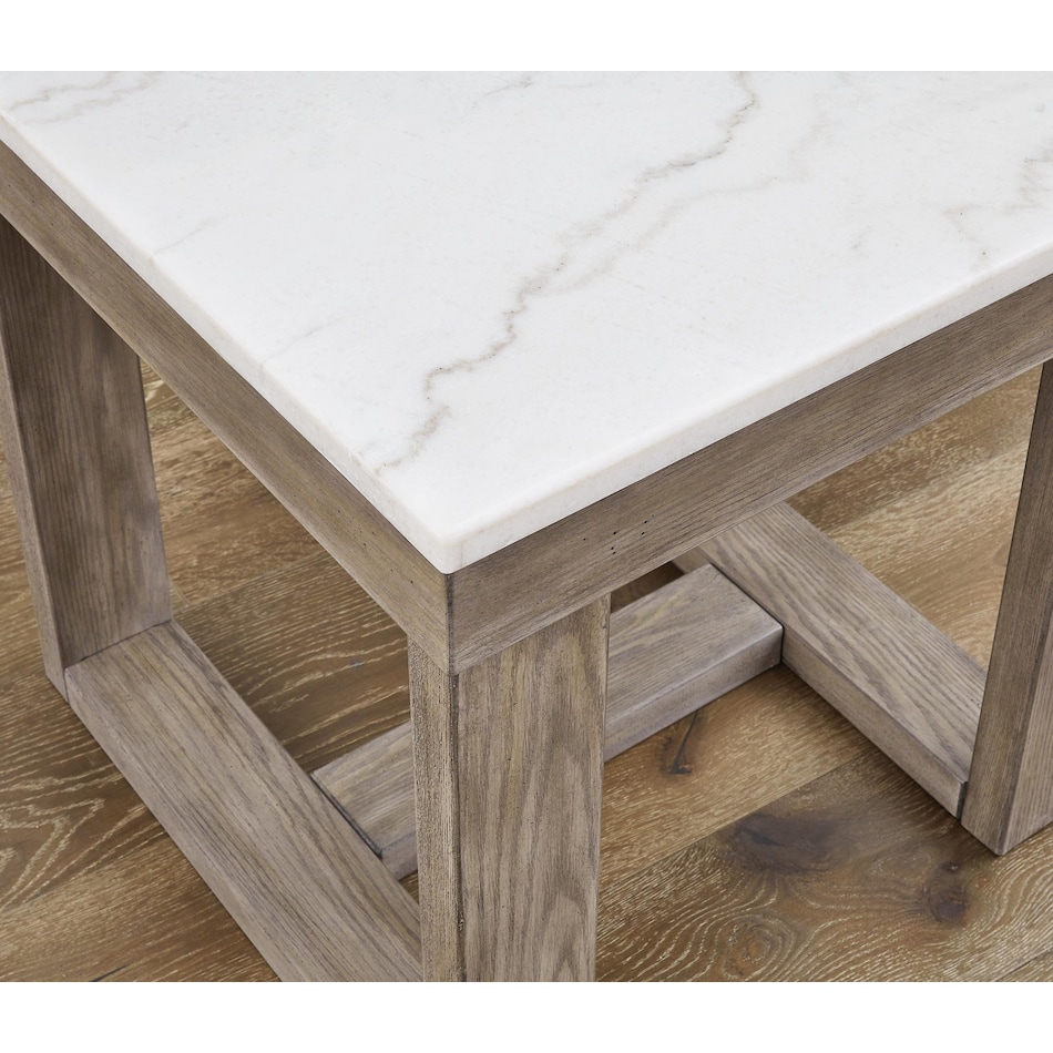 loyaska brown ivory end table   