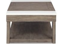 loyaska grayish brown white cocktail table lift top   
