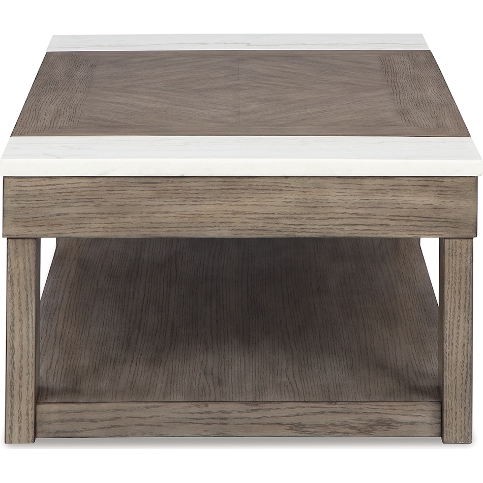 loyaska grayish brown white cocktail table lift top   