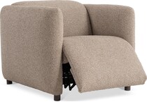 luc brown power recliner   