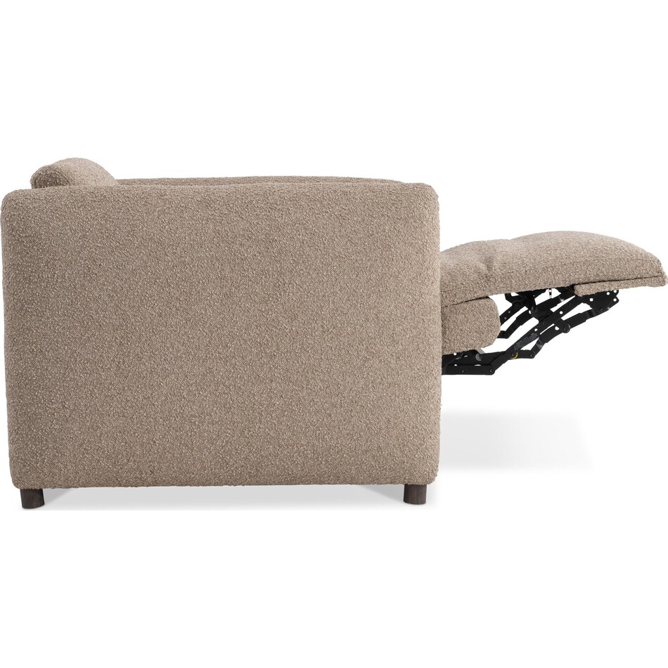 luc brown power recliner   