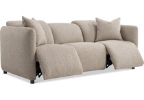 luc brown power reclining sofa   