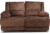 lucy brown power reclining loveseat   
