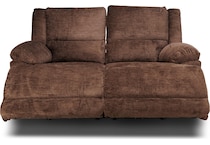 lucy brown power reclining loveseat   