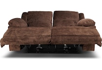 lucy brown power reclining loveseat   