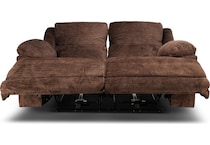 lucy brown power reclining loveseat   