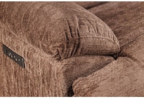 lucy brown power reclining loveseat   