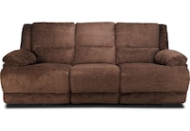 lucy brown power reclining sofa   