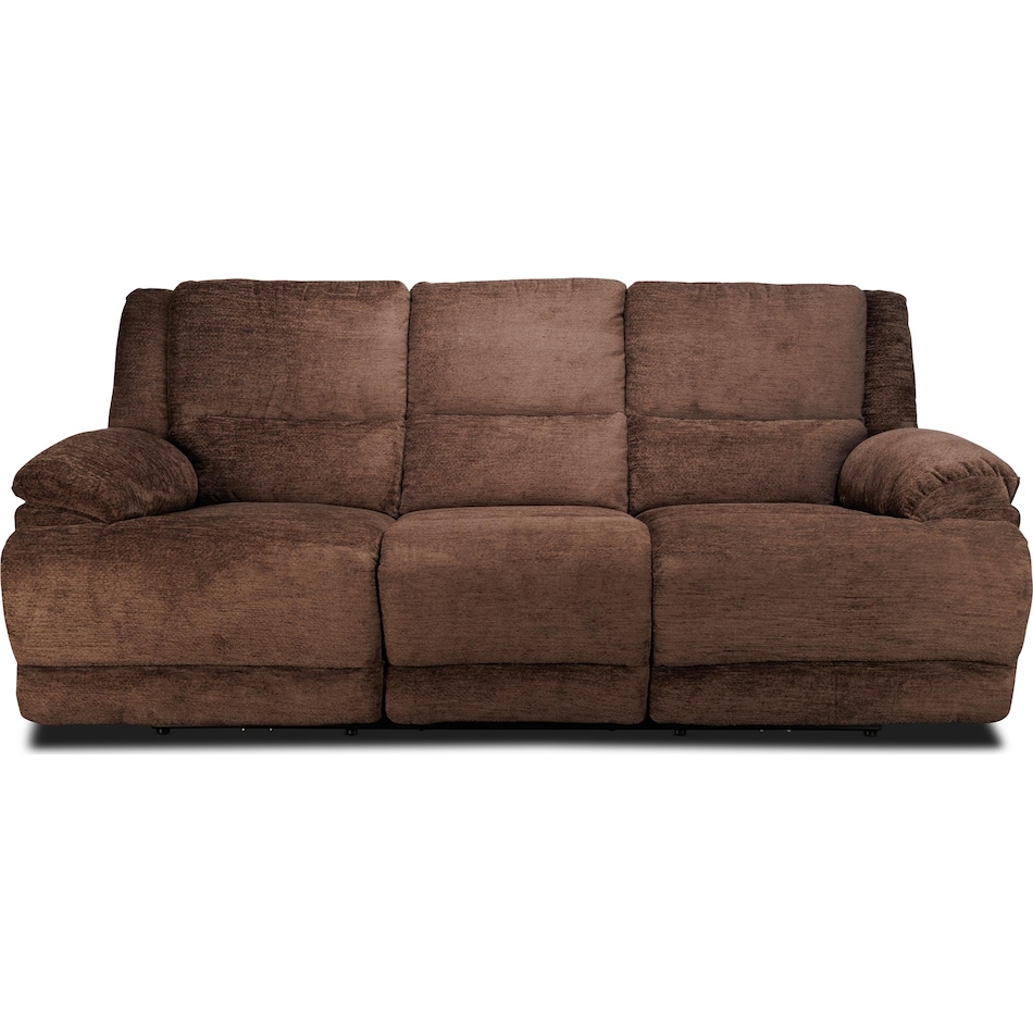lucy brown power reclining sofa   