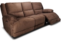 lucy brown power reclining sofa   