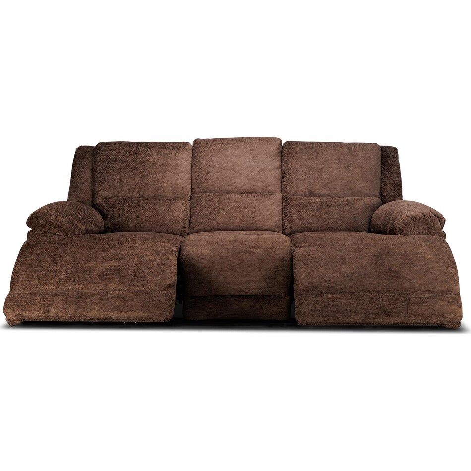 lucy brown power reclining sofa   
