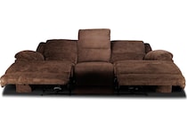 lucy brown power reclining sofa   